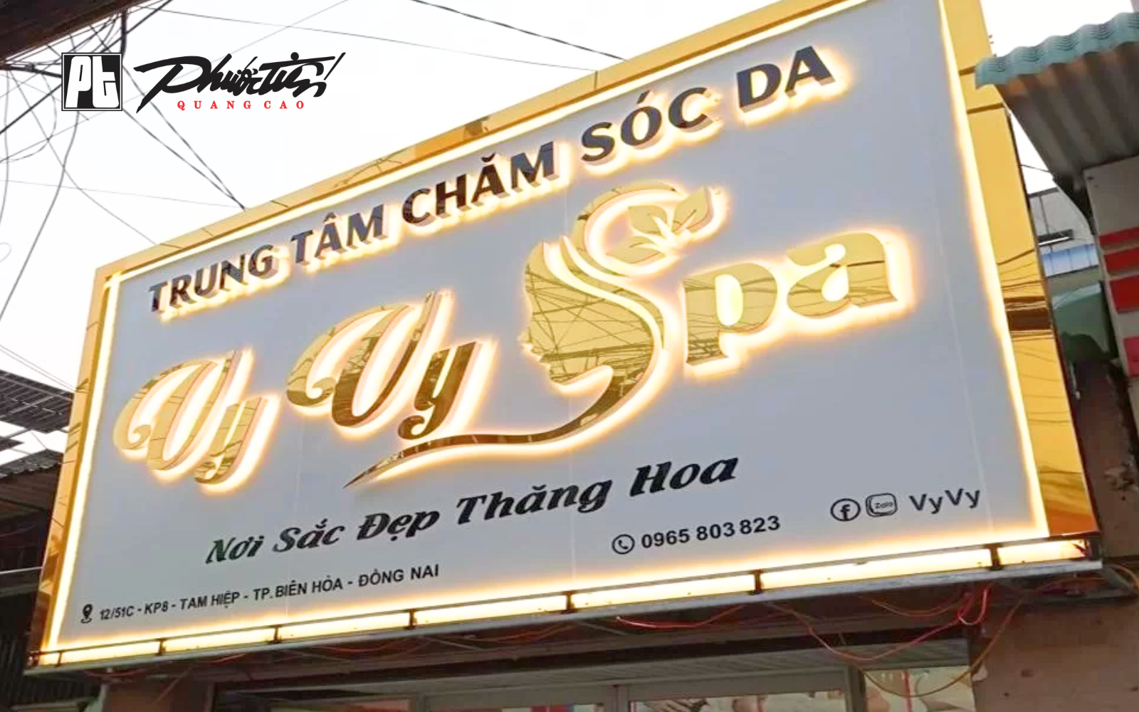 Bảng hiệu quảng cáo alu được làm bằng tấm hợp kim nhôm nhựa