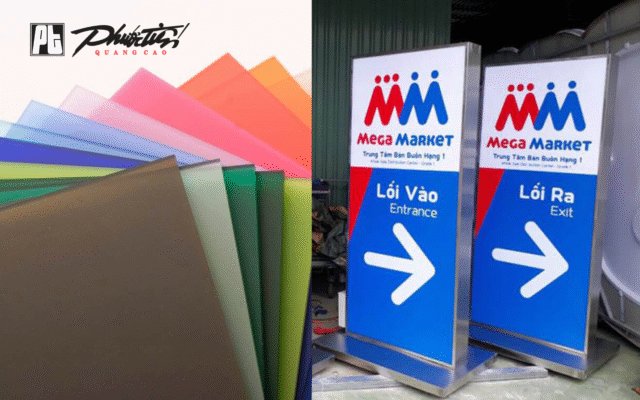 Chất liệu làm bảng quảng cáo