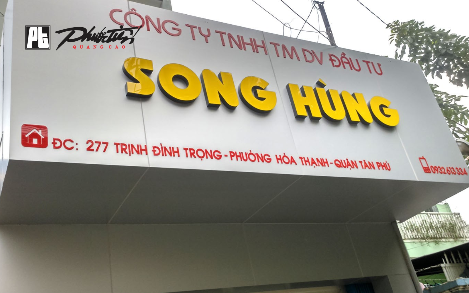 Bảng quảng cáo chất liệu Alu