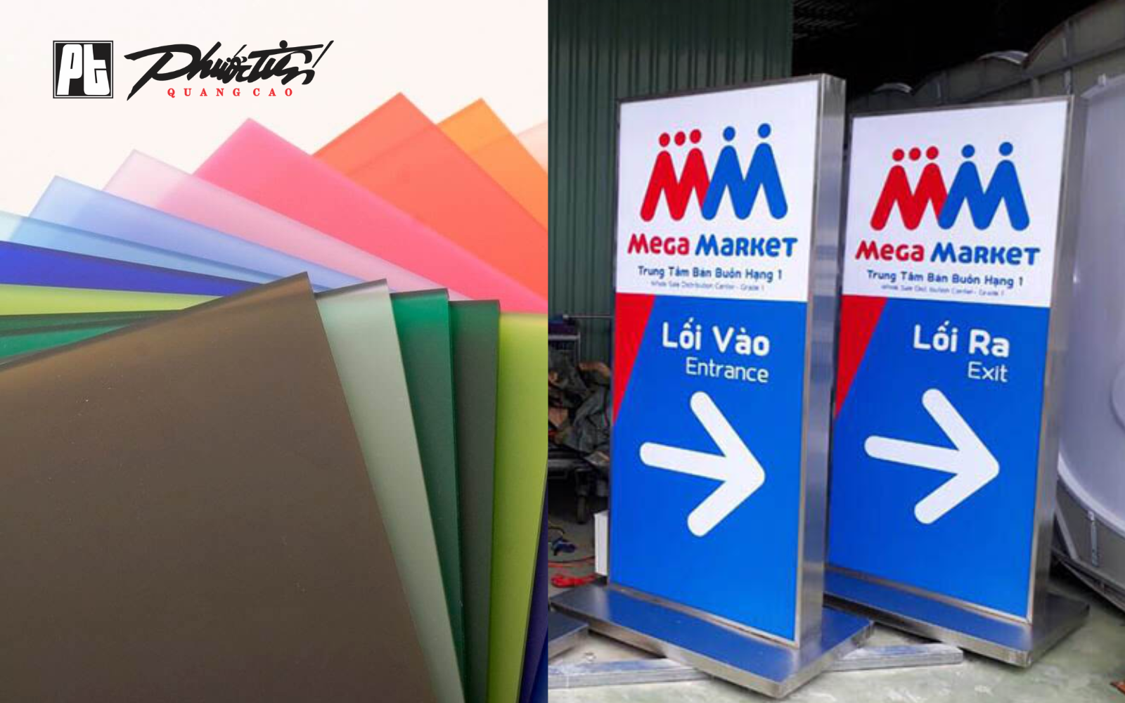 Chất liệu làm bảng quảng cáo