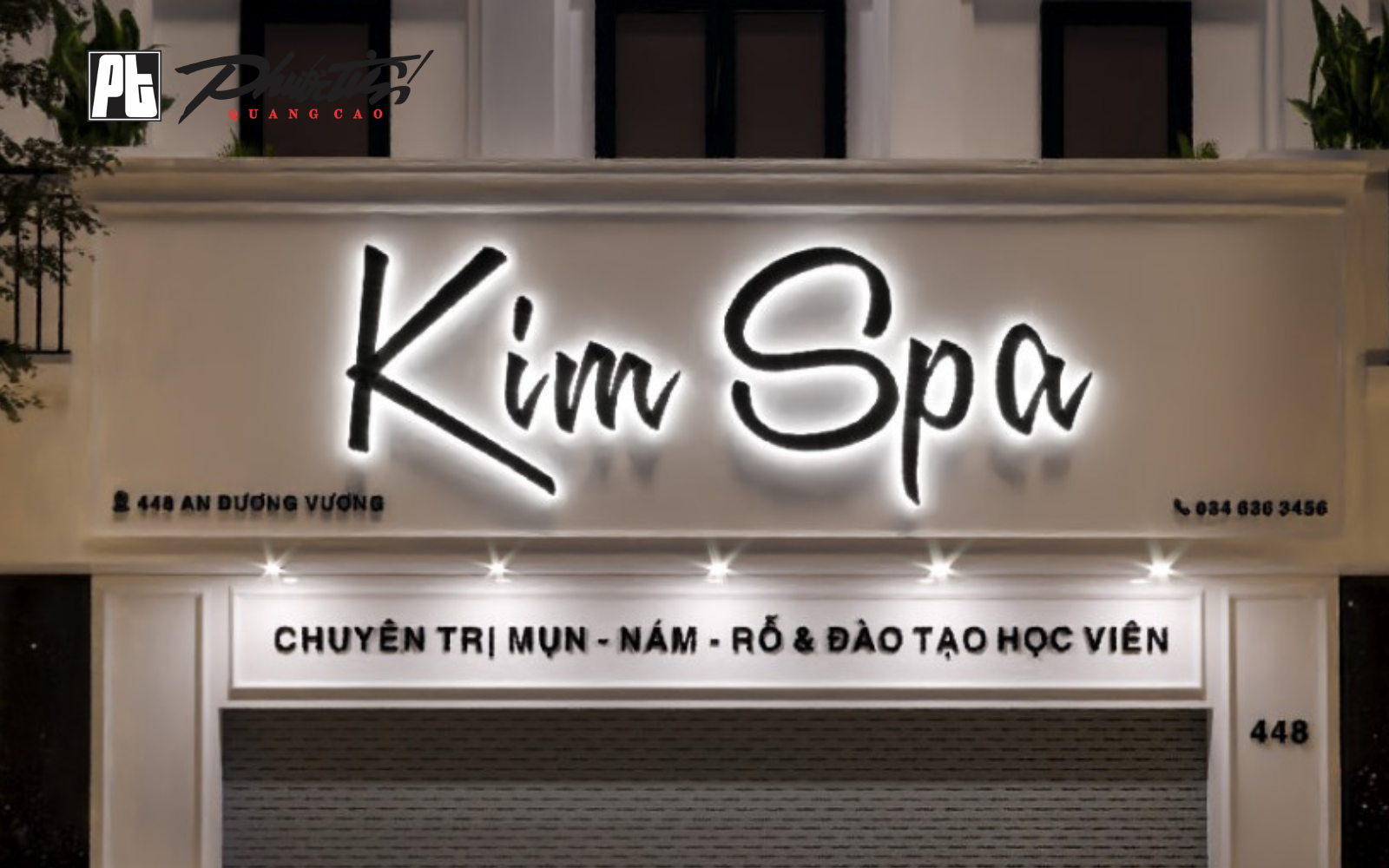 Bảng hiệu Alu kết hợp chữ mica
