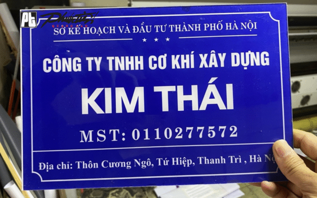 Mẫu bảng hiệu mica