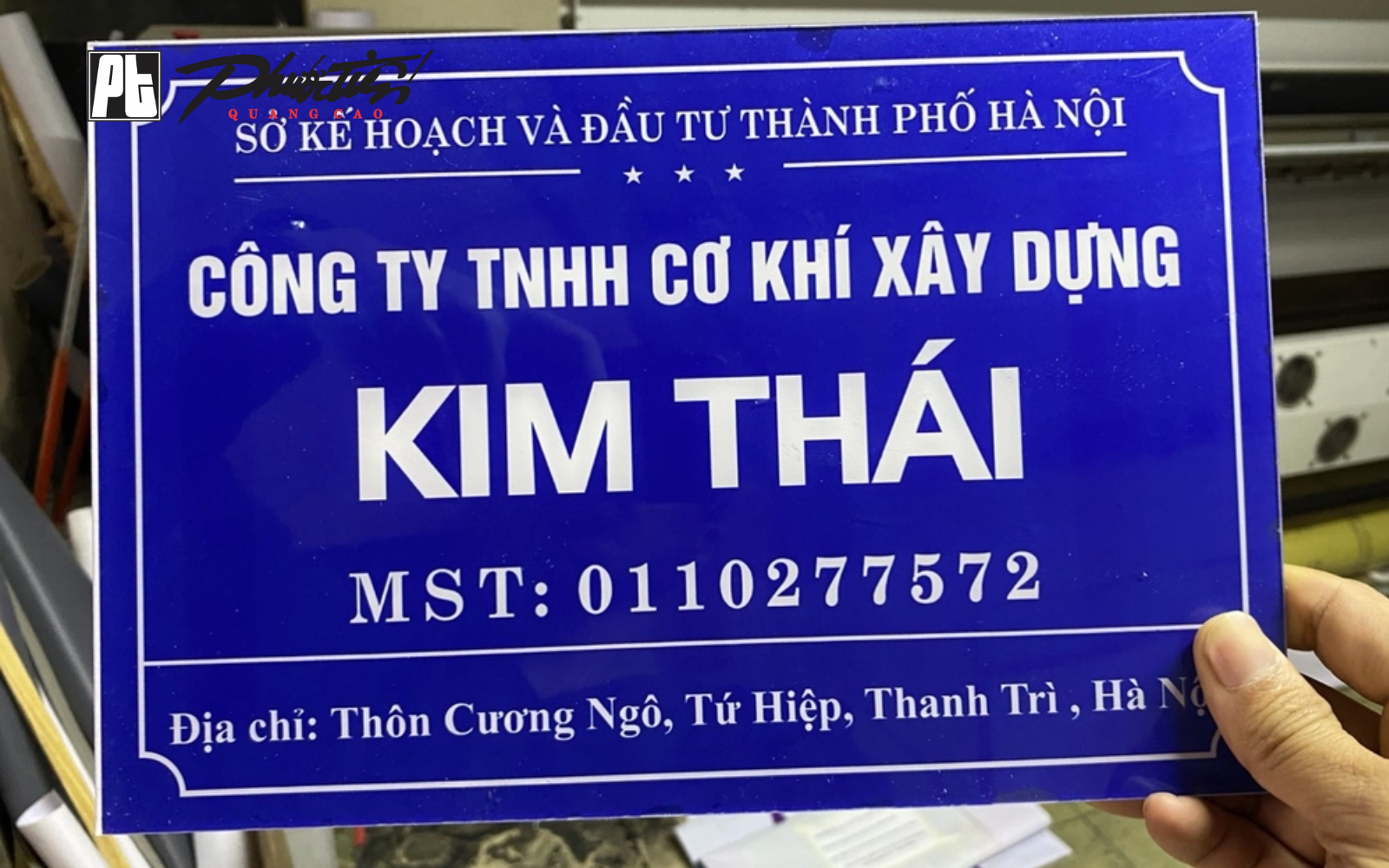 Mẫu bảng hiệu mica