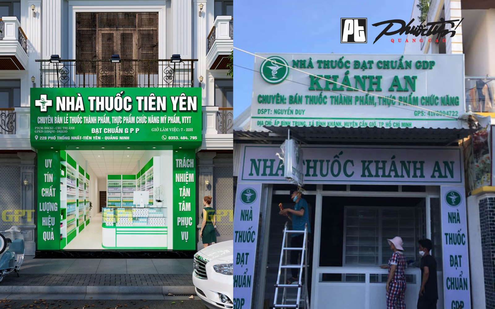 Bảng hiệu nhà thuốc chính