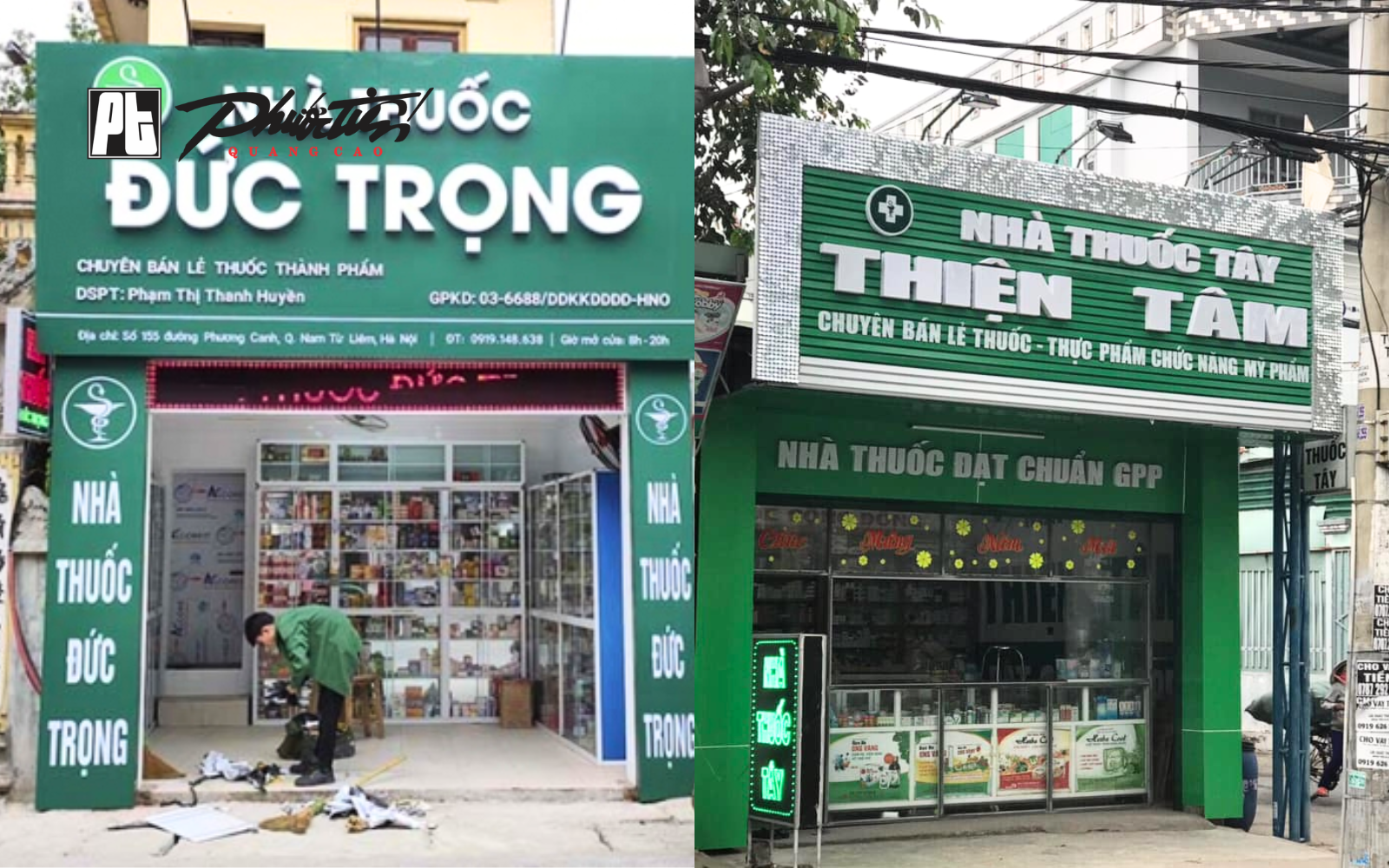 Mẫu bảng hiệu nhà thuốc đẹp đạt chuẩn GPP
