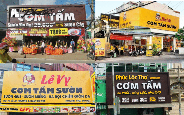 Các mẫu bảng hiệu quán cơm