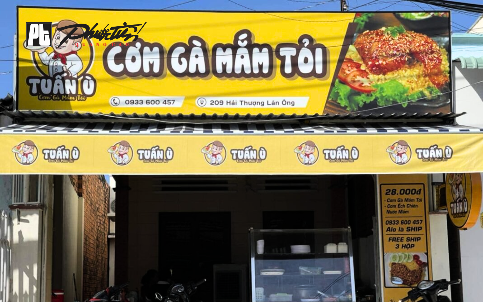 Mẫu biển hiệu quán cơm gà