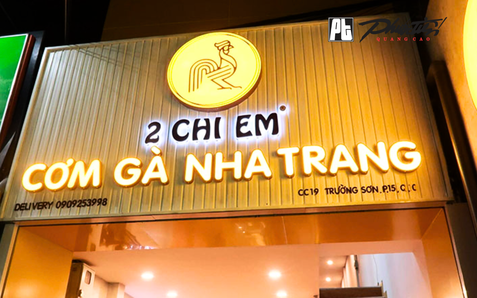Mẫu bảng hiệu quán cơm gà