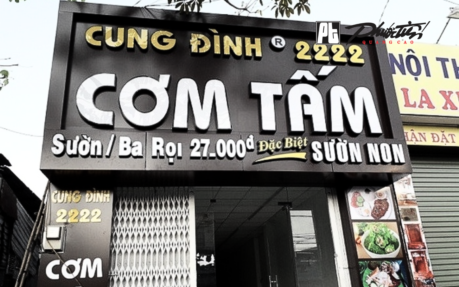 Mẫu bảng hiệu quán cơm tấm
