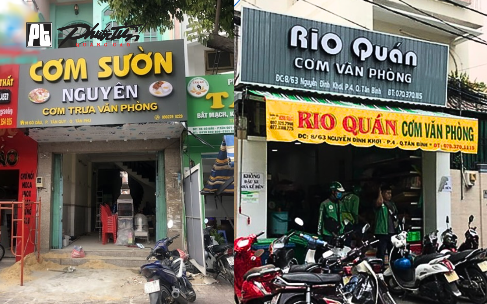 Mẫu bảng hiệu quán cơm văn phòng