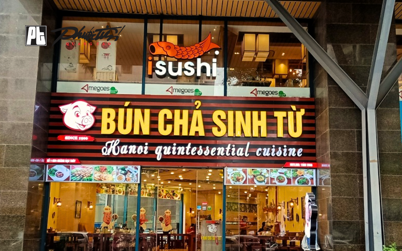 Bảng hiệu quảng cáo nhà hàng bún chả
