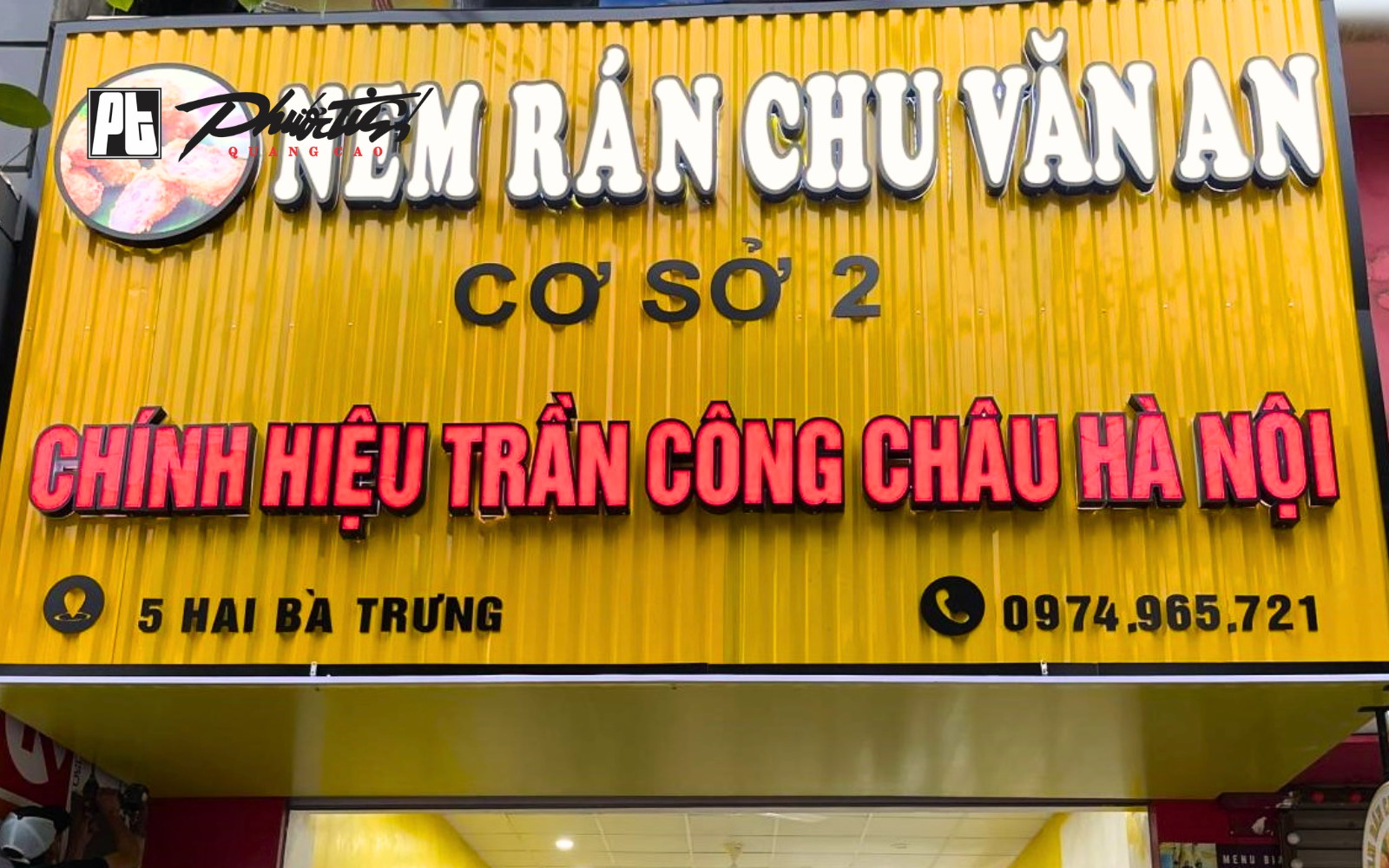 Mẫu bảng hiệu quảng cáo nhà hàng nem rán