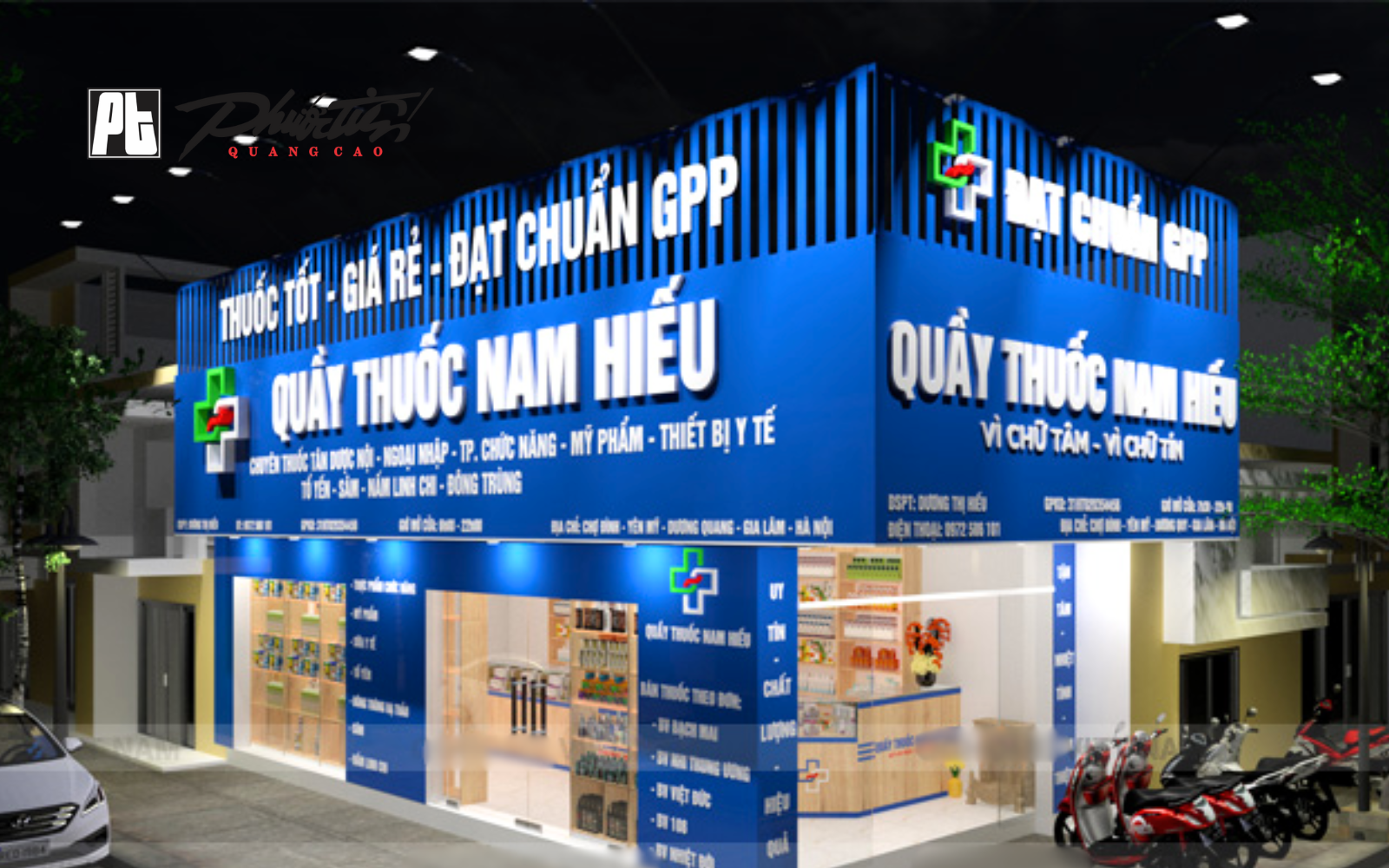 Mẫu biển quảng cáo nhà thuốc đẹp đạt chuẩn GPP