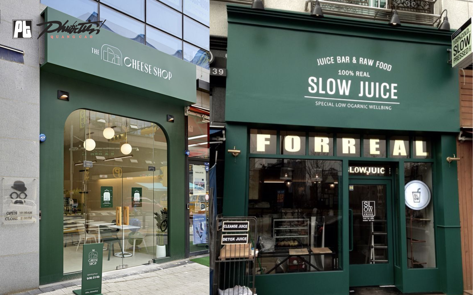 Màu sắc biển quảng cáo là một trong những yếu tố phong thủy