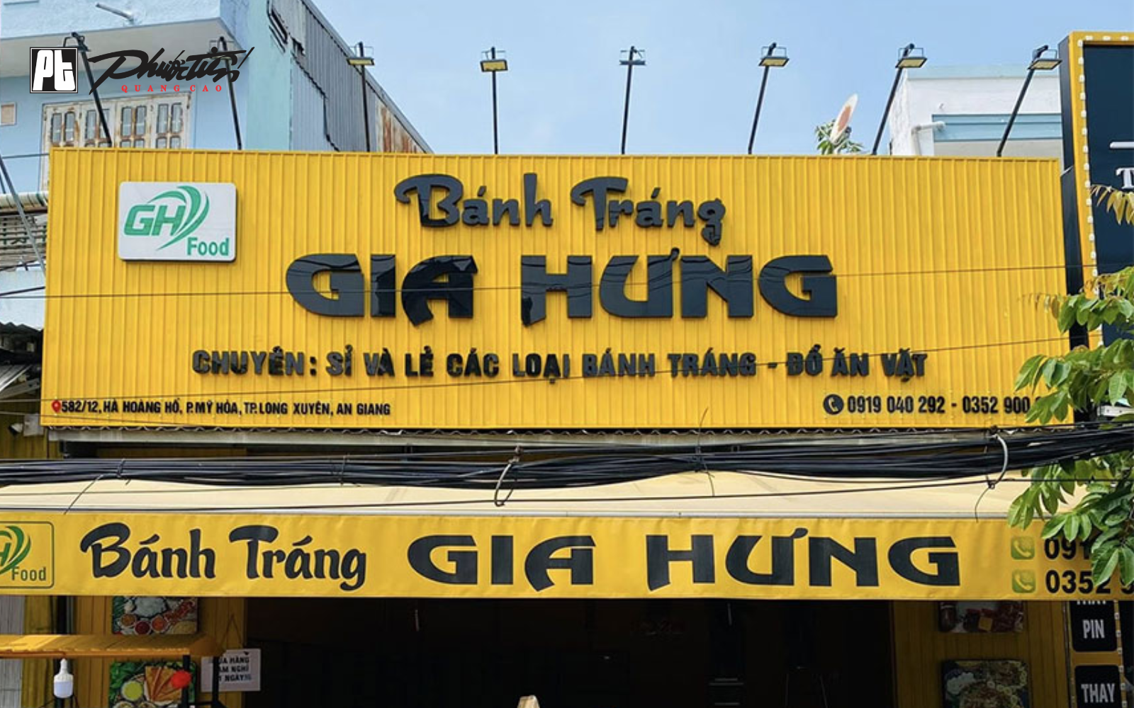 Mẫu biển quán ăn vặt bánh tráng