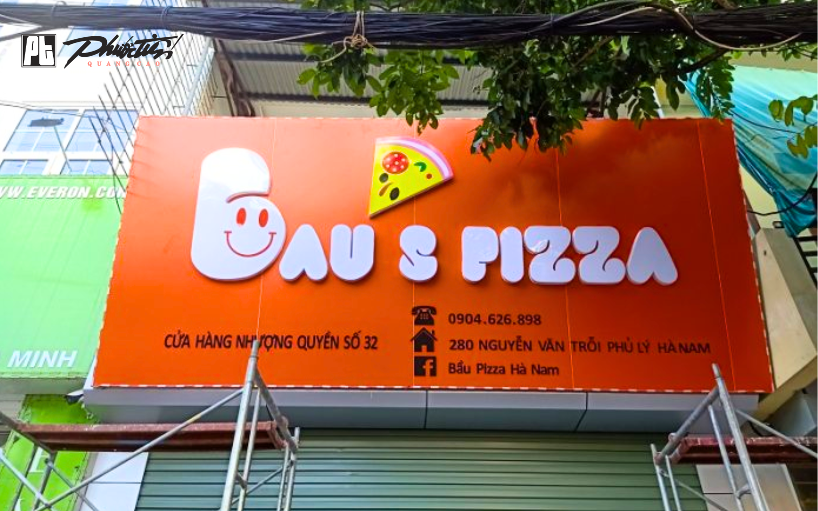 Biển ăn vặt pizza