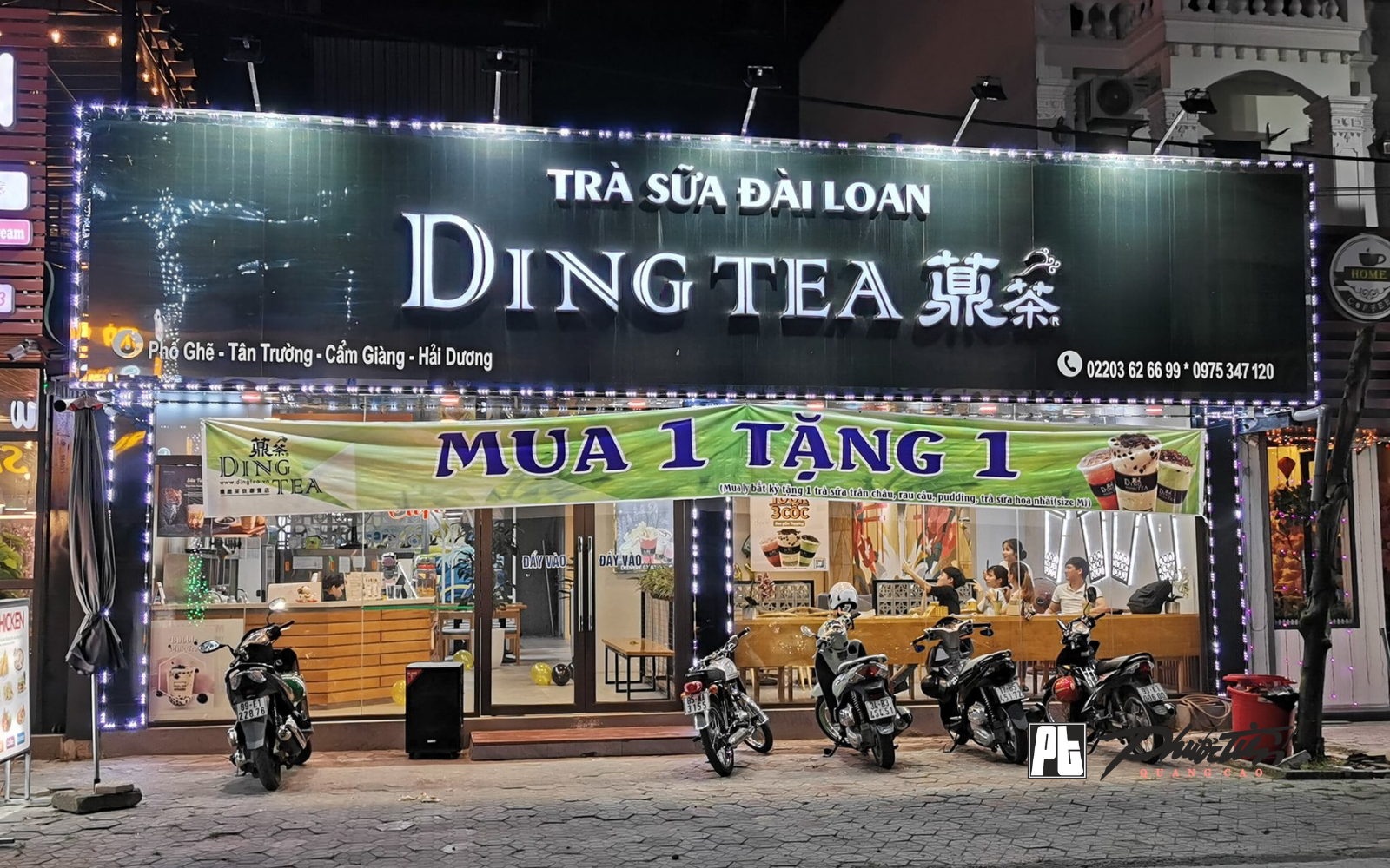 Mẫu biển quán ăn vặt trà sữa Đài Loan