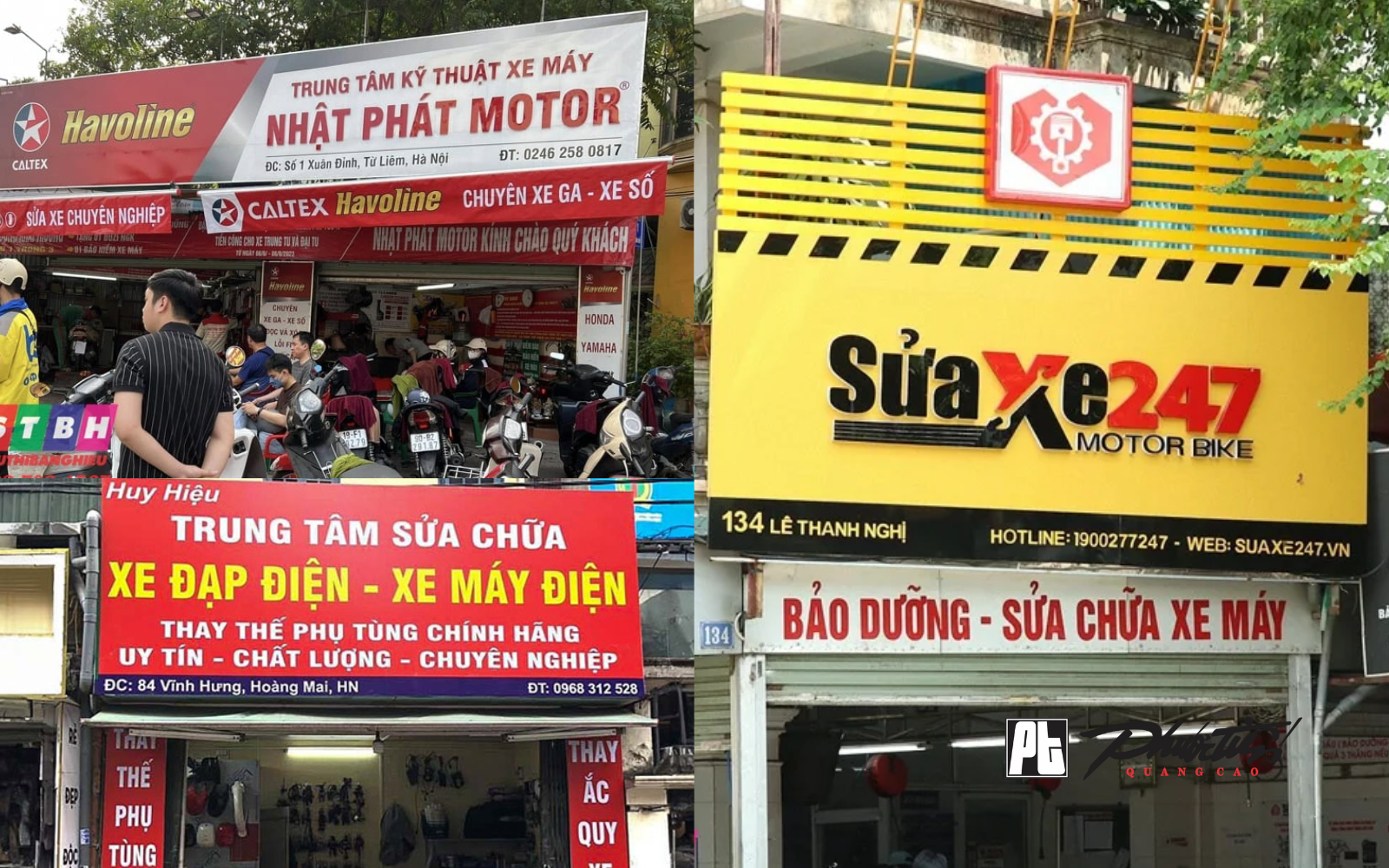 Bảng hiệu sửa xe đẹp