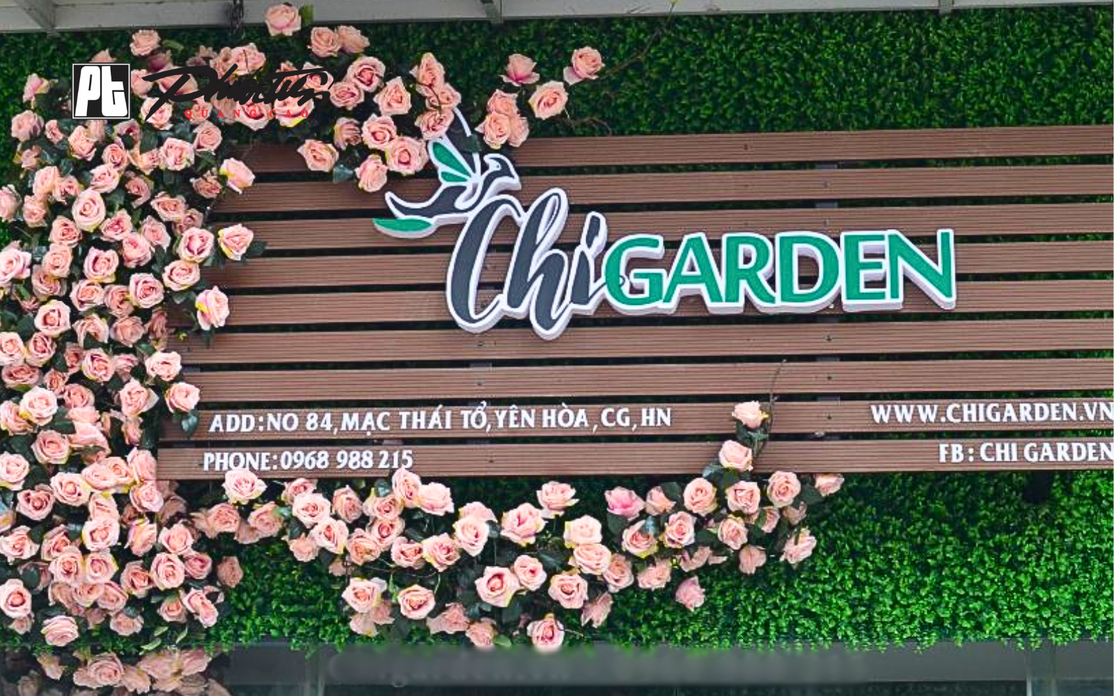 Mẫu bảng hiệu shop hoa tươi đẹp