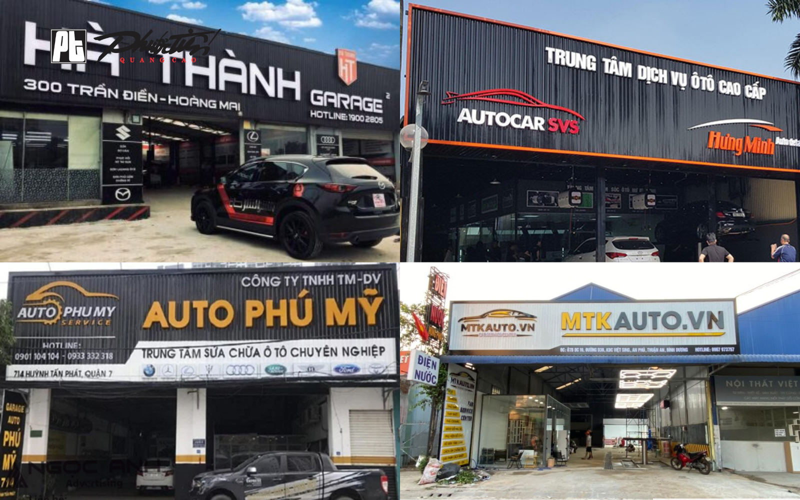 Mẫu bảng hiệu sửa xe đẹp