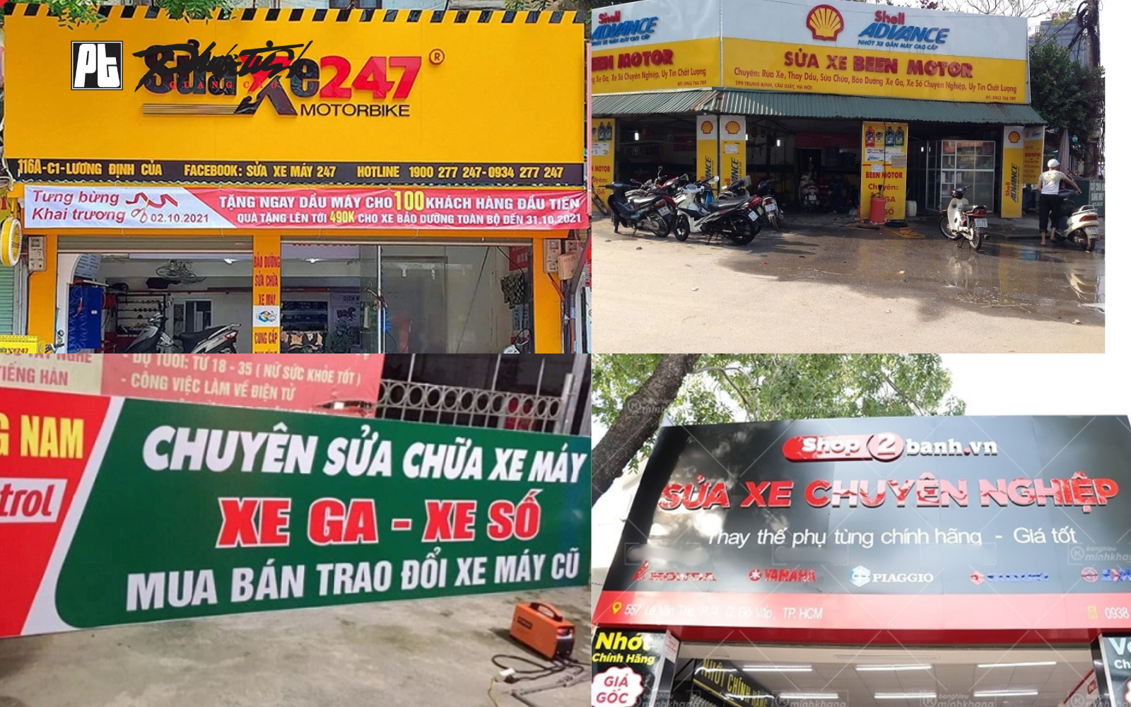 Mẫu biển hiệu quán sửa xe