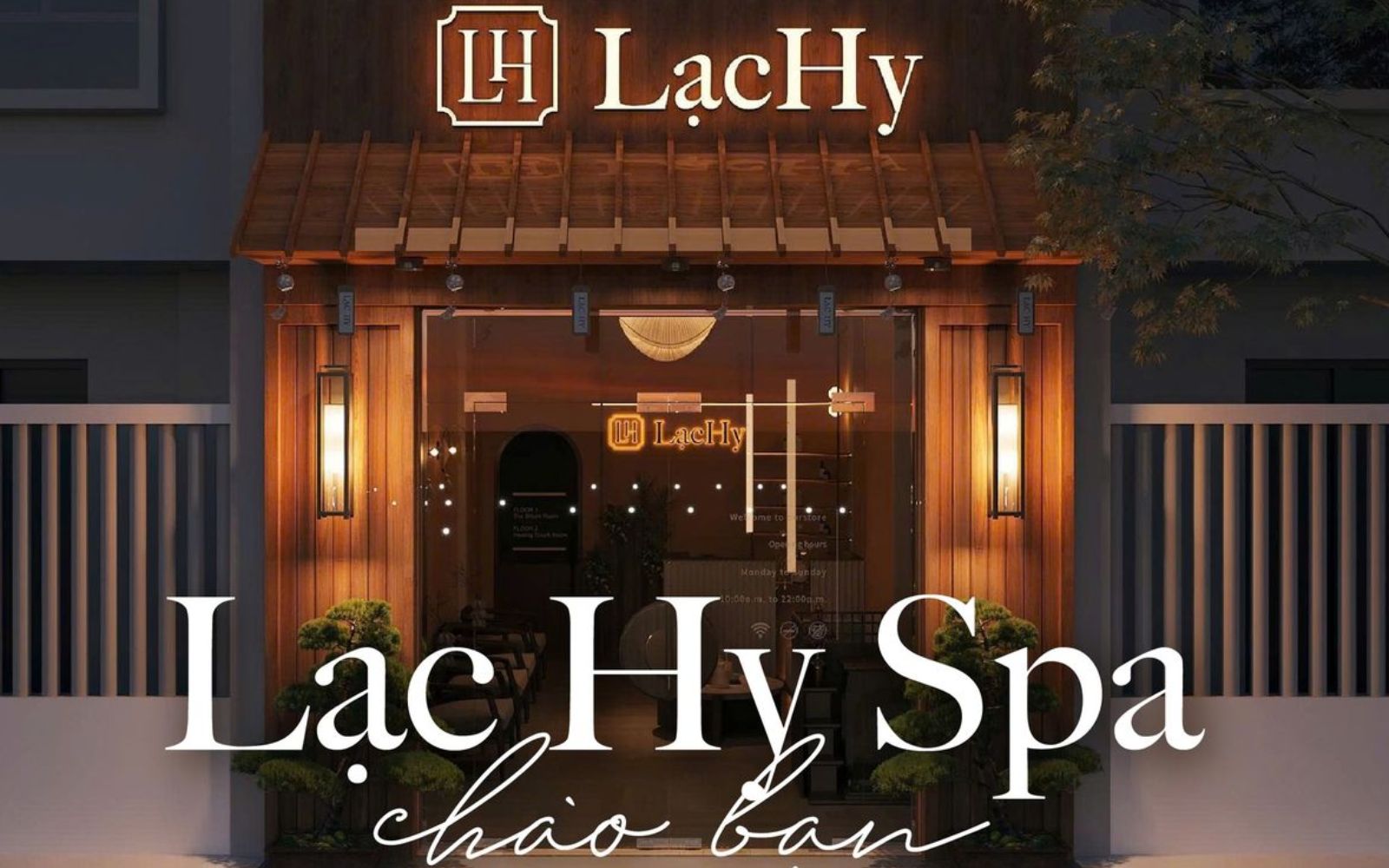 Biển hiệu Spa hộp đèn