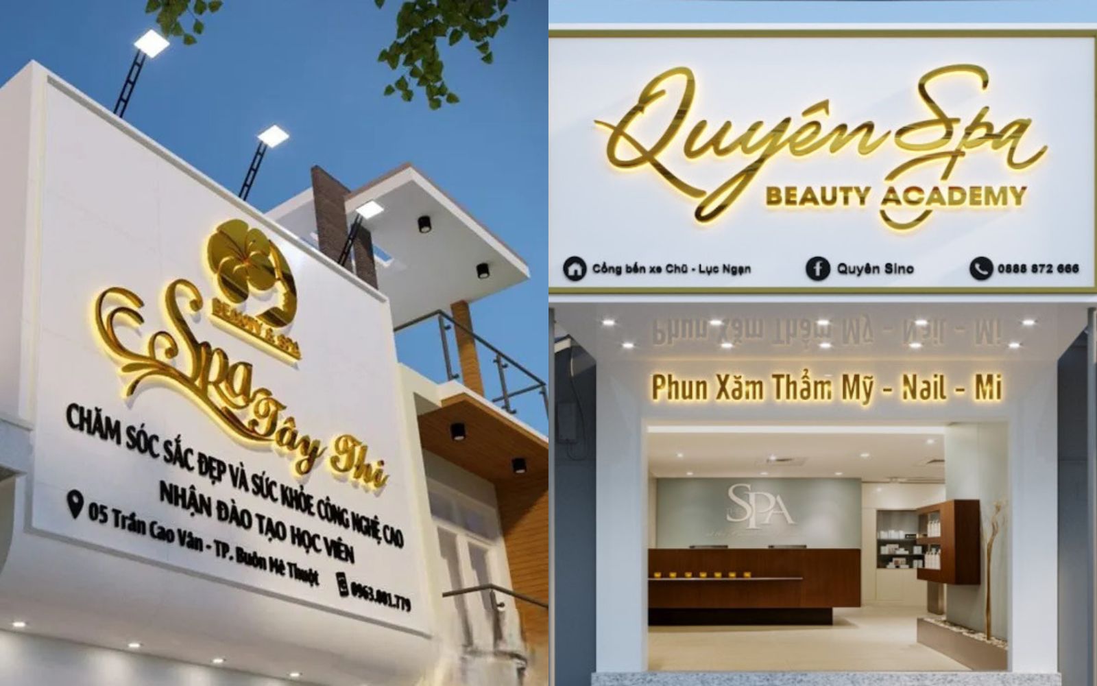 Biển hiệu Spa chữ nổi