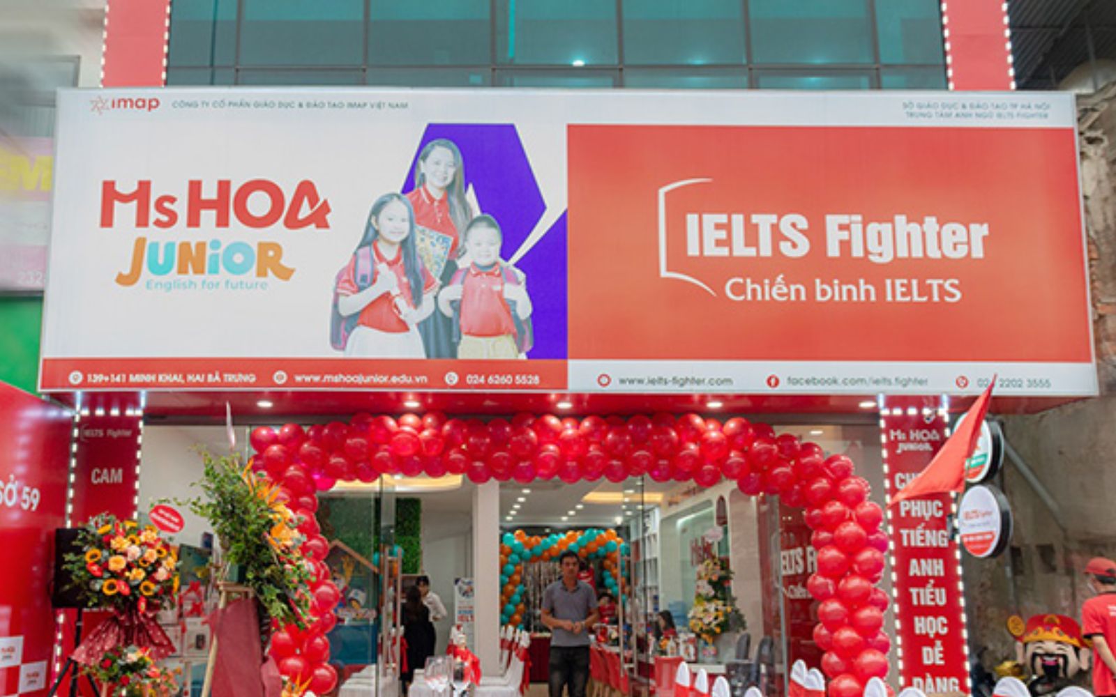 Biển hiệu trung tâm tiếng anh bạt Hilflex