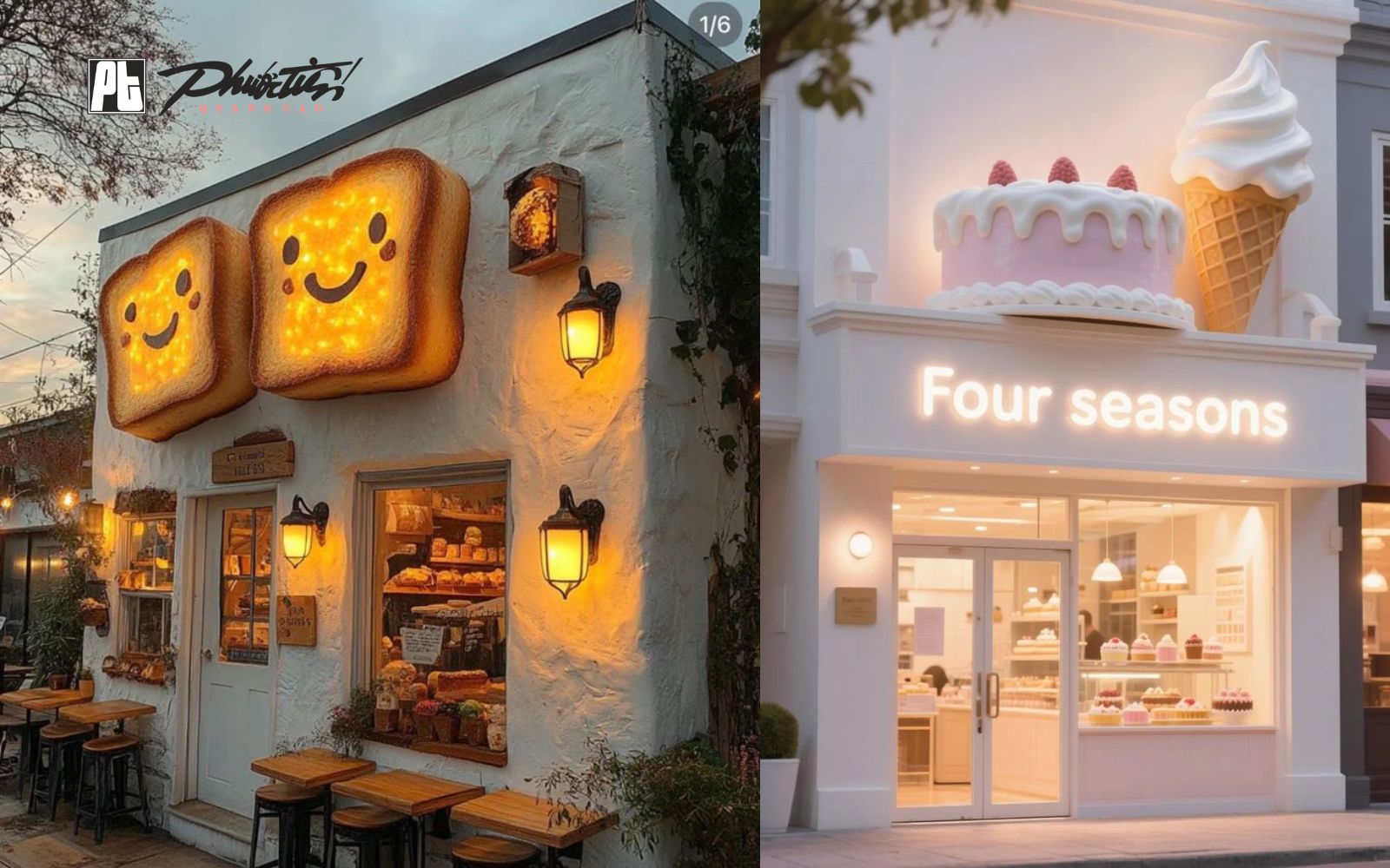 Mẫu bảng hiệu quảng cáo tiệm bánh đẹp