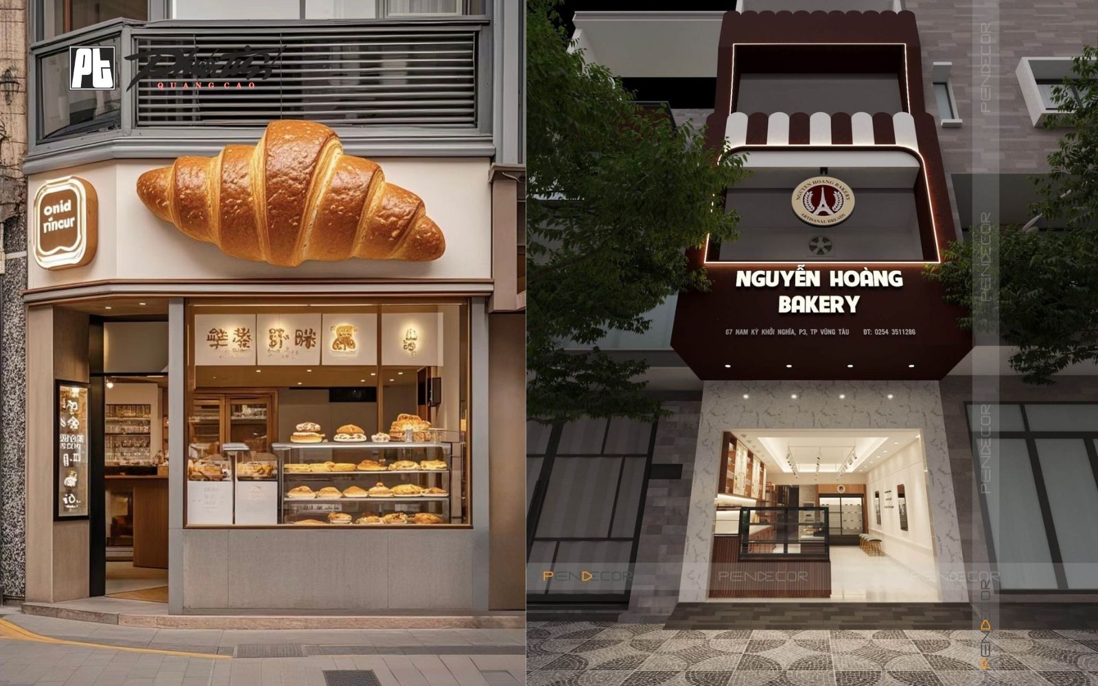 Mẫu bảng hiệu tiệm bánh đẹp