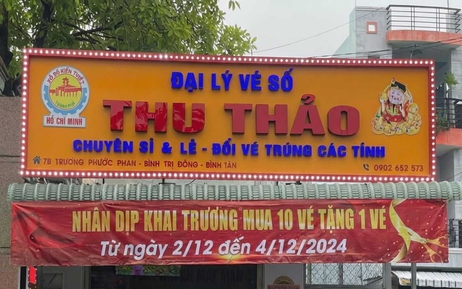 Mẫu bảng hiệu quảng cáo đại lý vé số đẹp