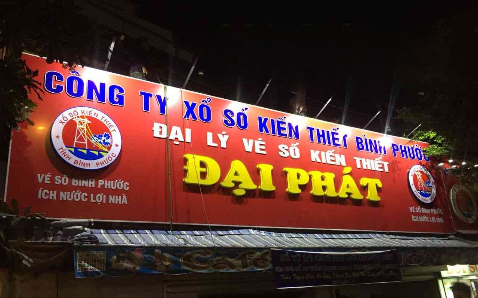 Mẫu bảng hiệu đại lý vé số đẹp