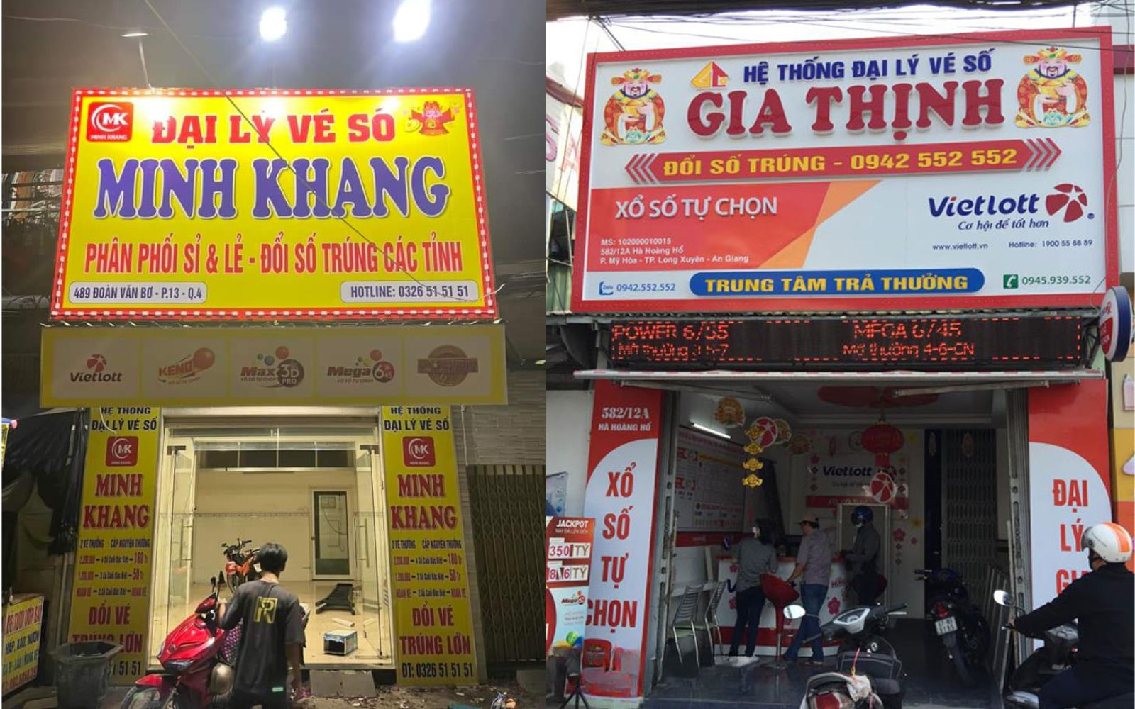 Mẫu bảng hiệu đại lý vé số đẹp