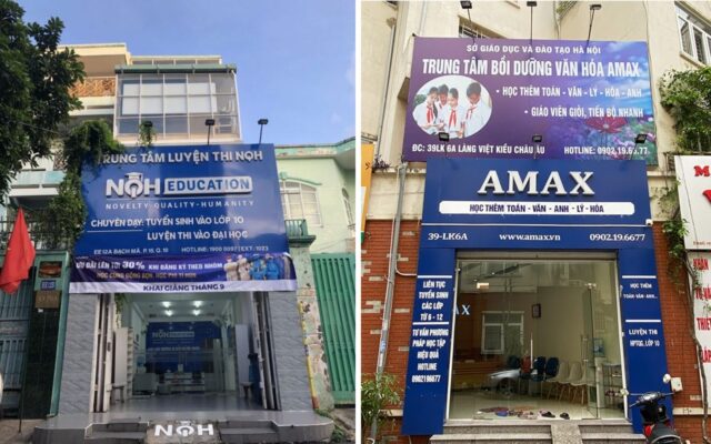 Bảng hiệu dạy thêm