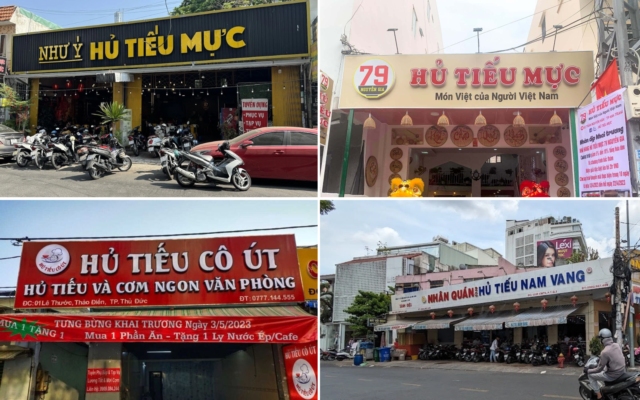 Bảng hiệu hủ tiếu