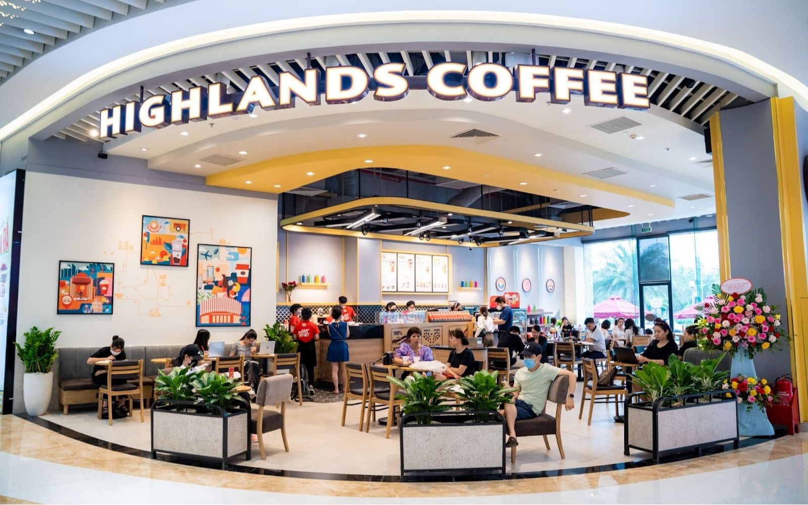 Biển hiệu cà phê chữ nổi thu hút