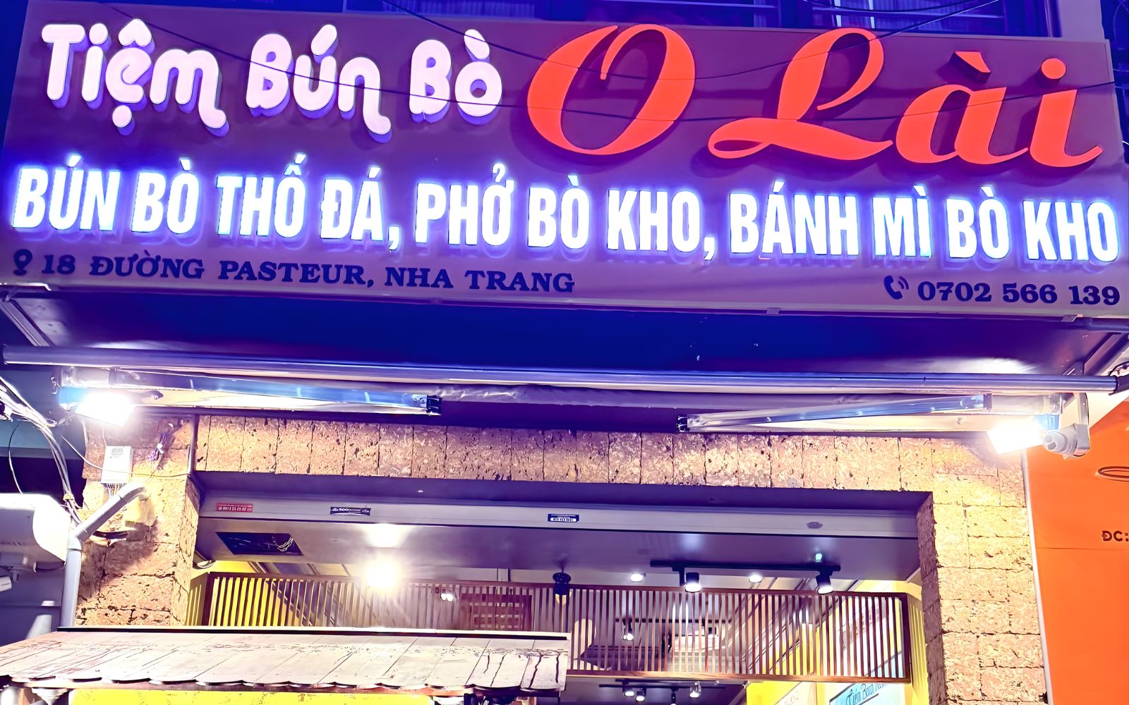 Bảng hiệu bún bò Huế hộp đèn