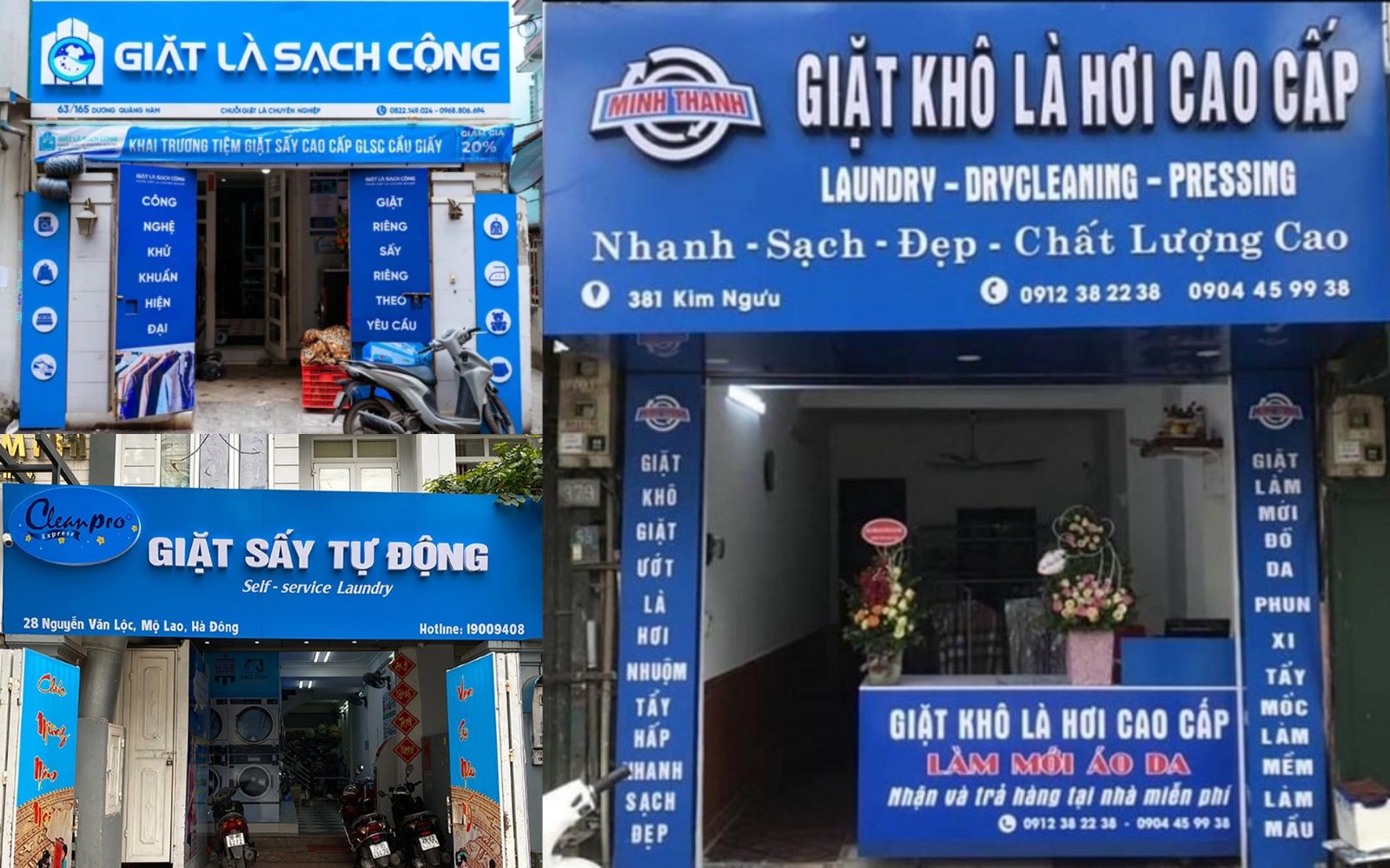 Bảng hiệu giặt sấy Alu tại Đà Nẵng