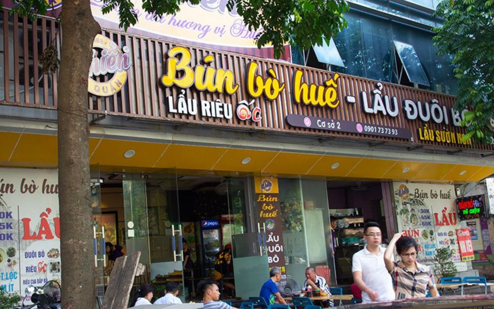 Mẫu biển bún bò Huế Đà Nẵng đẹp